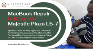 Microstar Andy independent Mac repair Kampala at Majestic Plaza