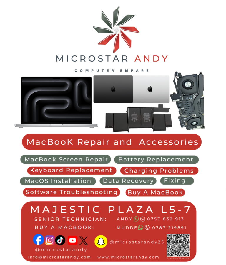 General Mac Repairs Cost in Kampala (2026): What to Expect - featured image at MicroStar Andy Kampala